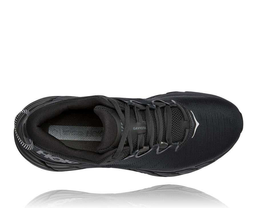 Zapatillas Running Hoka One One Hombre - Gaviota 3 - Negras - OQG476039